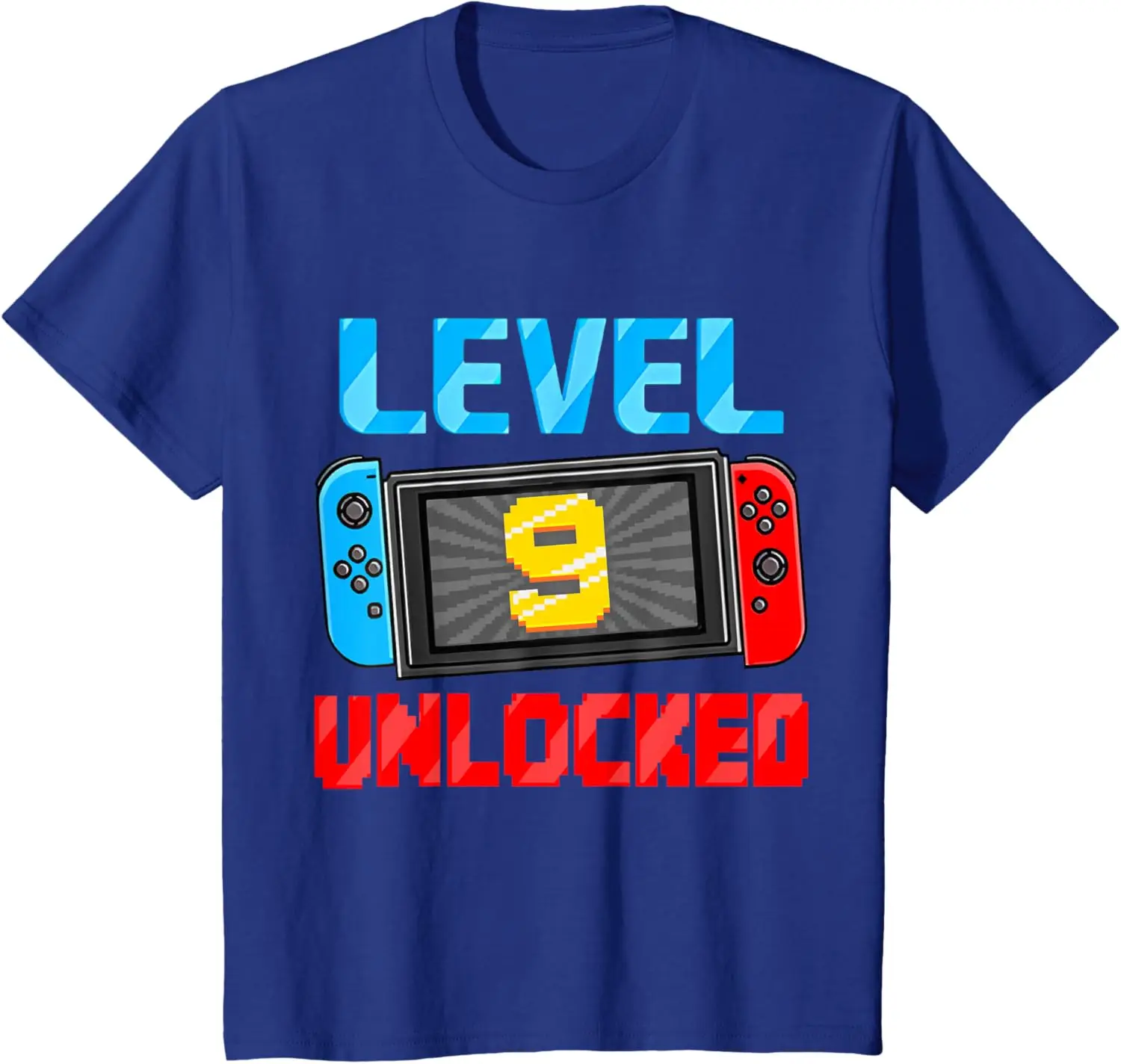 Level 9 Unlocked Gamer 9th Birthday Gift Video Game Boys T-Shirt