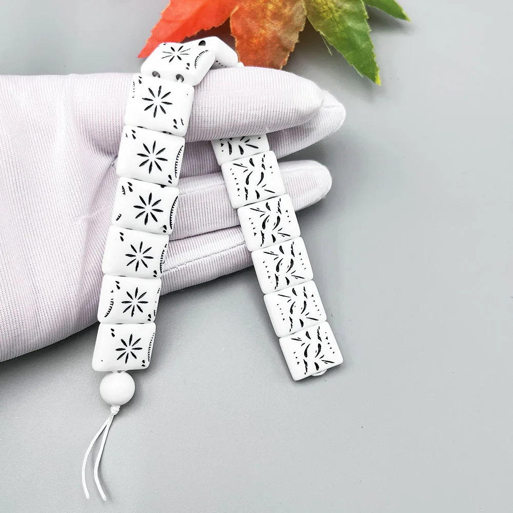 Nj75 Nieuwe Rozenkrans Opvouwbare 3d Concavity Sterren Prachtige Patronen Stijl Hars Gebedskralen Acryl Meditatie Diy Accessoires