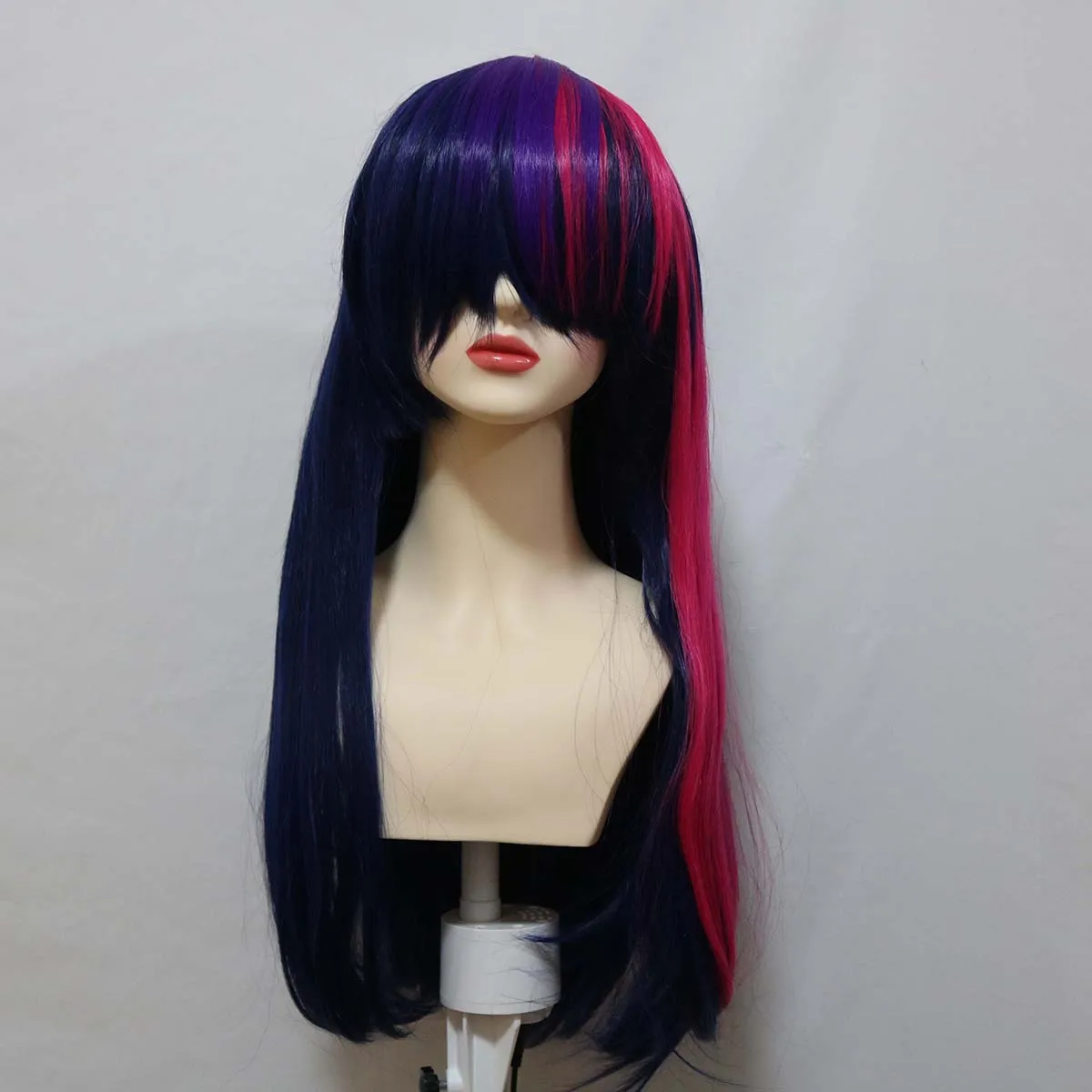 

Женский парик Twilight Sparkle, длинный, прямой, фиолетово-розовый