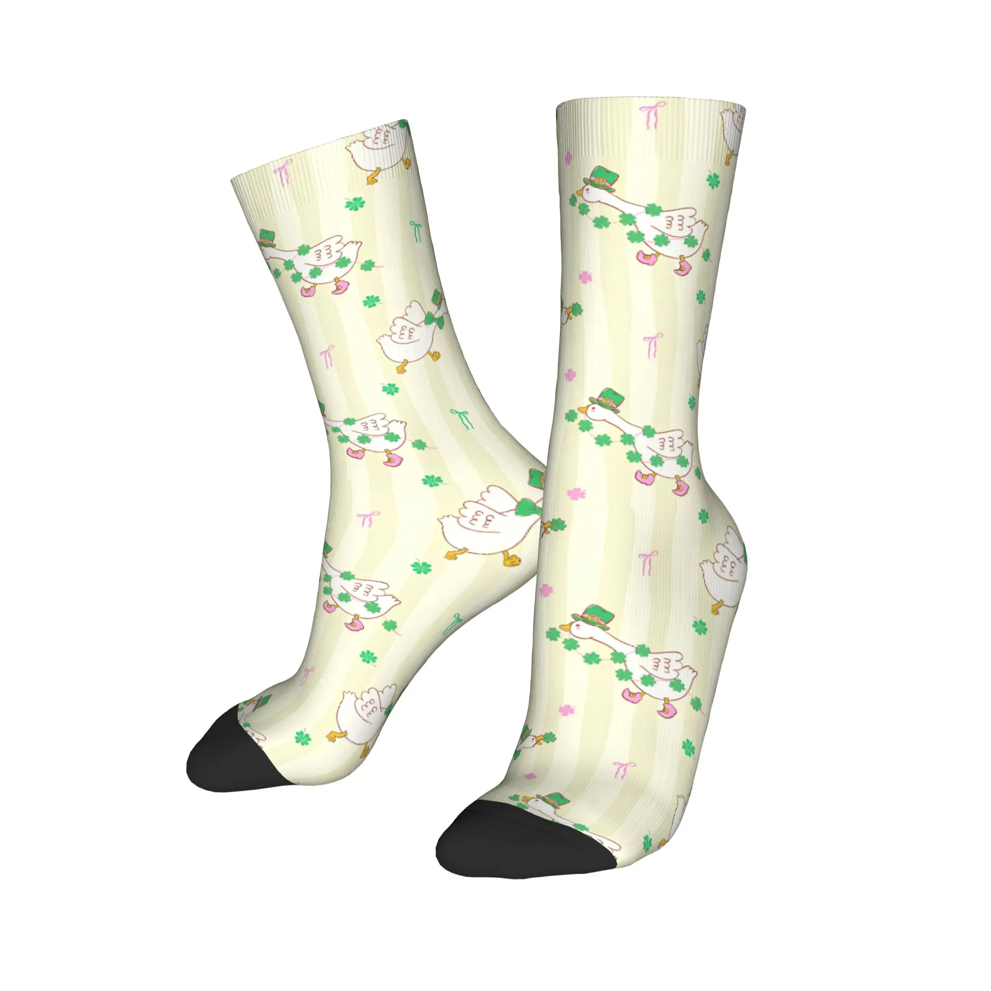Cute Spring Cottagecore Goose Stockings  Printed Retro Socks Autumn Non Slip Socks Men Climbing High Quality Socks
