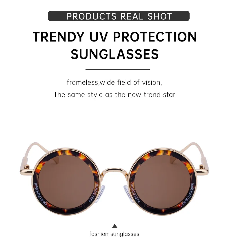 2025 Steampunk-Sonnenbrille für Herren, modisch, rund, Punk-Sonnenbrille, Urlaub, Oculos, Outdoor-Brille, Vintage-Designer, trendige Lentes – Detail 6