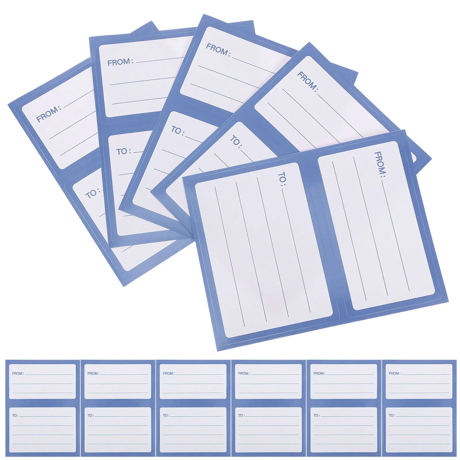150pcs Self-Adhesive Blank Mailing Labels for Envelopes, Shipping Bags & Packages – Clear Peelable