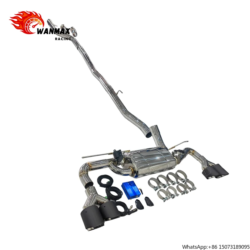 

Высокопроизводительная выхлопная система из нержавеющей стали для двигателя B48, спортивный глушитель Cat-Back