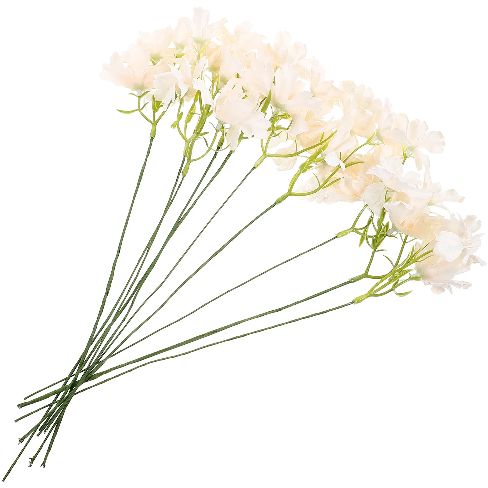 

10Pcs Faux Flower Stems Realistic Artificial Flower Picks for Vase Arrangement Home Decor Elegant DIY Bouquet Adornment