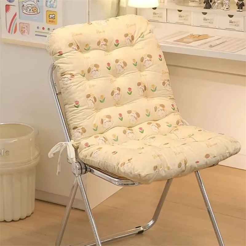 

Cute Animal Seat Back Integrated Cushion Office Seat Cushion Student Dormitory Computer Chair Cushion with String 80x40cm