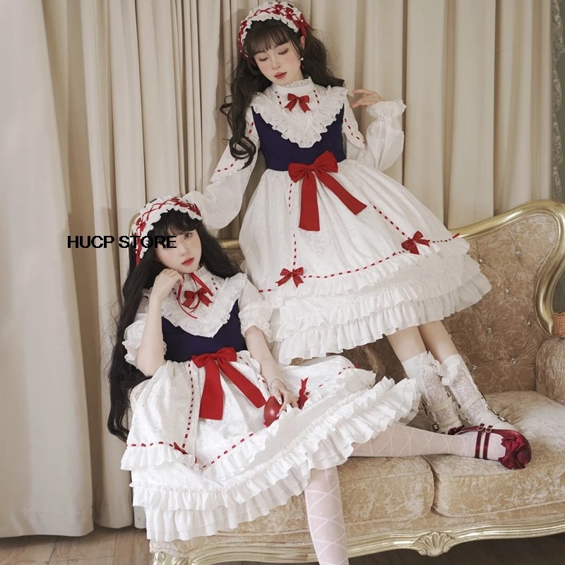 2024 Sonw Candy Lolita Weihnachten Cosplay Anime Kawaii Lolita Kleid Uniform Prinzessin Mädchen Vintage Elegante Tee Party Halloween