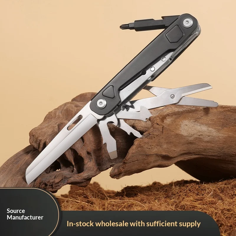 Outdoor multifunctional knife folding and easy to carry stainless steel knife car emergency window breaking tool