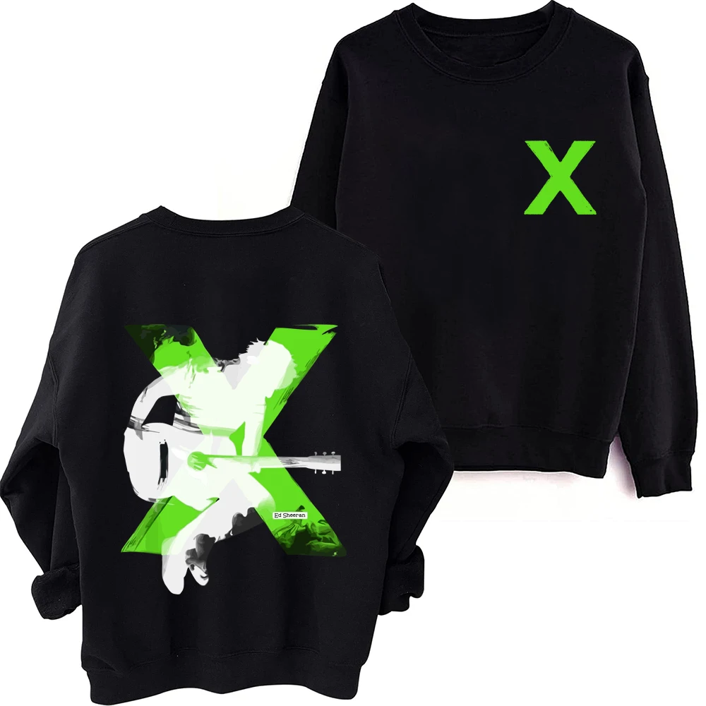 

Ed Sheeran 2024 Tour Sweatshirt Harajuku Round Neck Long Sleeve Oversized Popular Music Hoodie Fans Gift