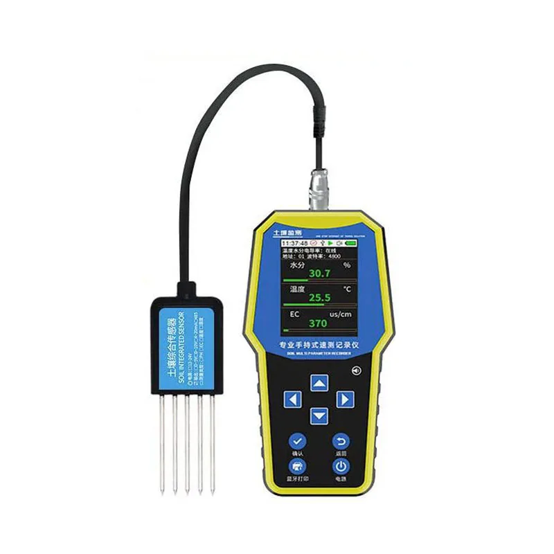 7 in 1 rilevatore di umidità del suolo palmare Ph value tester temperatura umidità contenuto di umidità salt ec tester