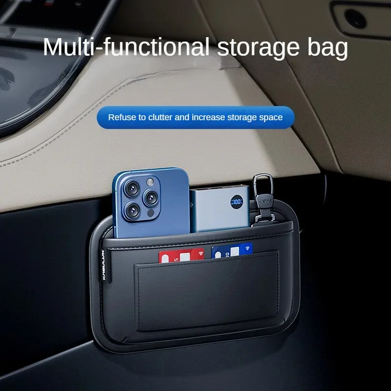 

Car storage mesh bag net phone portable digital big pocket Car Interior Storage Interior Accessories suspension type card