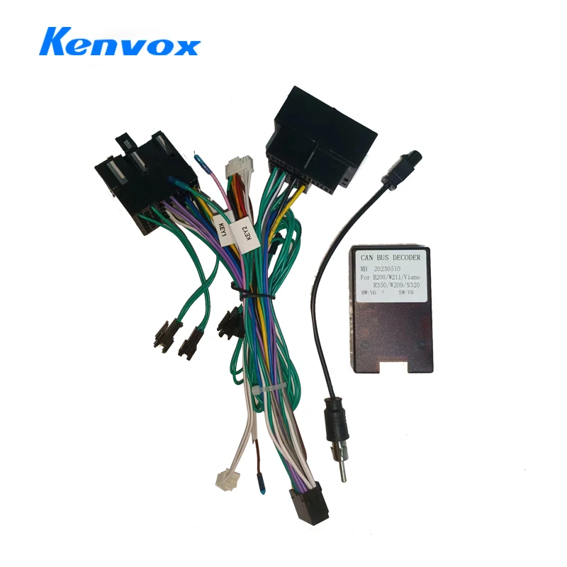 android Car radio Canbus Box Decoder For Mercedes Benz B200 W211 Viano Vito W209 S32016 pin Wiring Harness Plug Power Cable