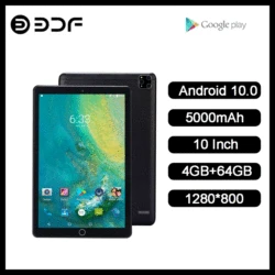 BDF-Tableta Ips de 10 pulgadas, Tablet con Android, 10,4GB de RAM, 64GB de ROM, pantalla de 1280x800, batería de 5000mAh, cámara Dual, WiFi + 3G(GSM)