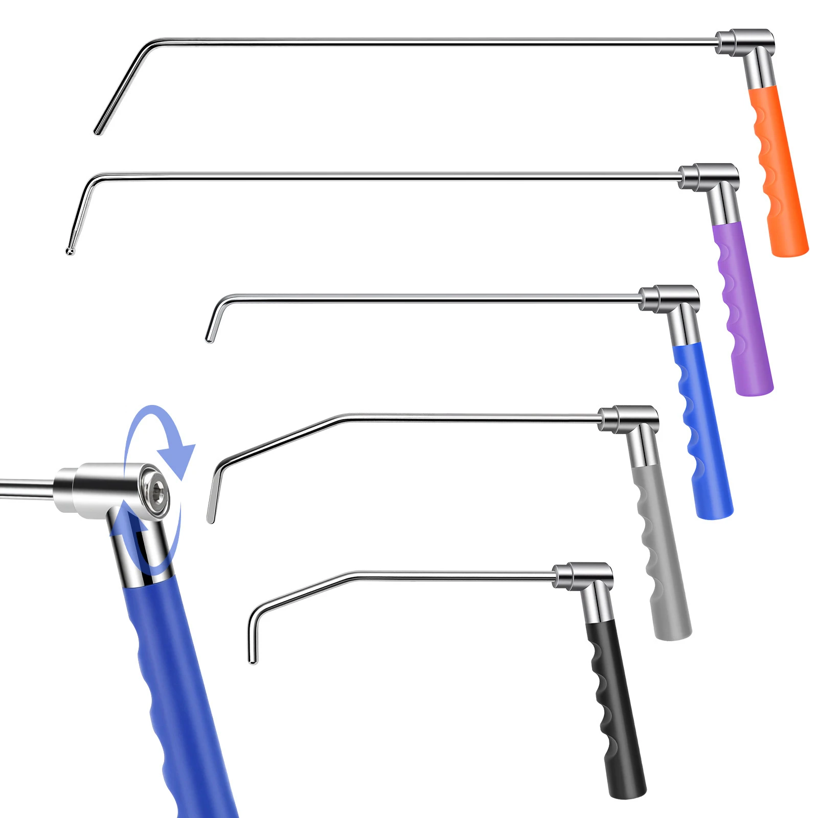 

PDR Car Dent Repair Pry Bar Set, Rotating Pry Bar, Damage-Free Dent Repair, No Bodywork Needed