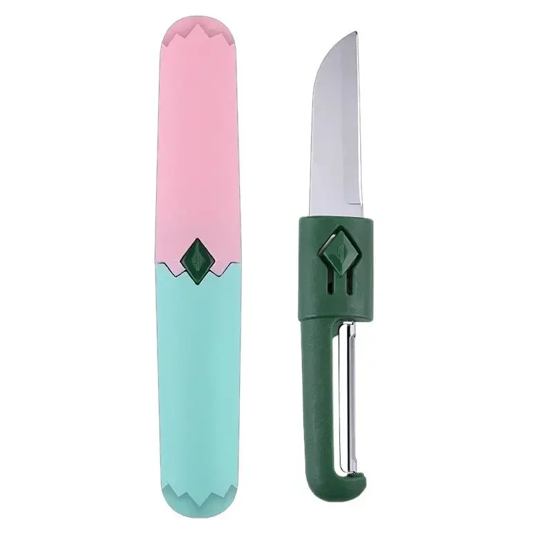 Fruit Knife Peeling Knife Household Folding Multi-functional Double-head Portable Apple Peeling Tool