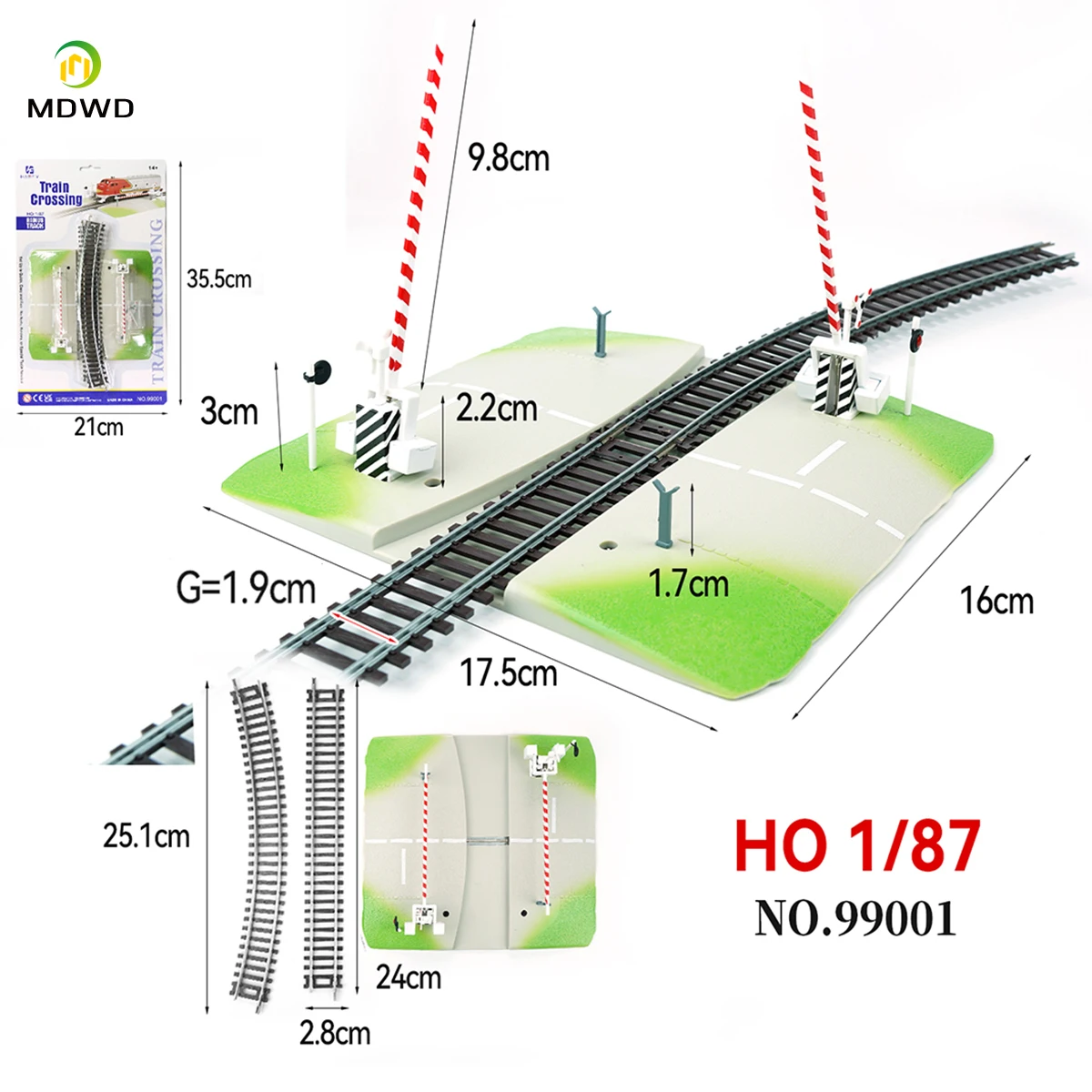 

HO Scale Train Model Highway Track 1/87 Train Sand Table Track Intersection Accessories Diorama Layout DIY Toy