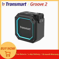 Tronsmart Groove 2 Bluetooth Portable Speaker with True Wireless Stereo, Dual EQ Modes, IPX7 Waterproof, for Shower, Camping