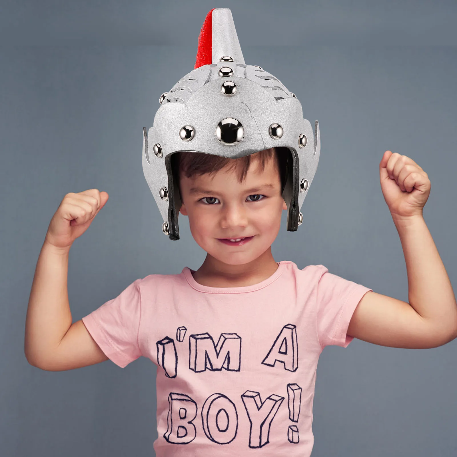

Children's Knight Soldier Cap Vintage Design General Hat for Kids Boys Role Play Stage Prop Medieval Costume Toy