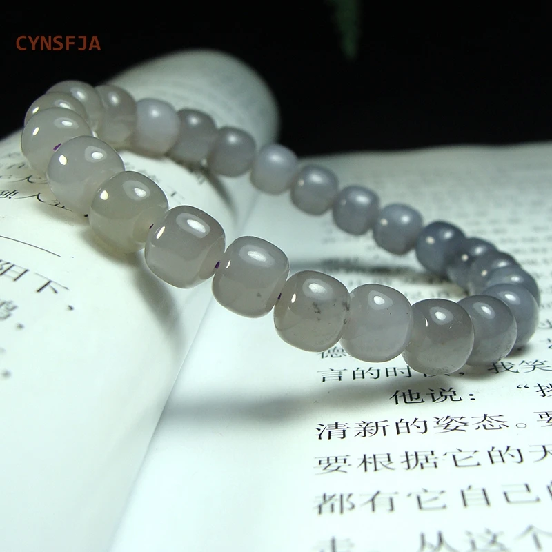 CYNSFJA New Real Rare Certified Natural Chinese Hetian Jade Nephrite Lucky Jade Bracelets Purple High Quality Elegant Gifts