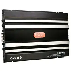12V Dc 5800W Universal Car Sound Amplifier Subwoofer 4 Channel Car Stereo Audio Super Bass Subwoofer Power Amp Aluminum Alloy