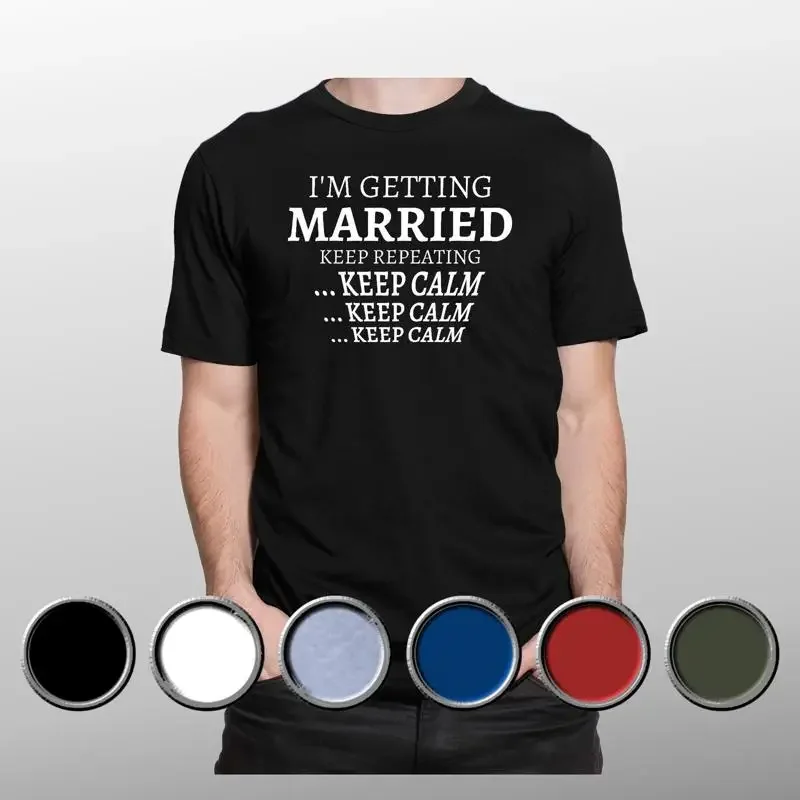 17 Getting Married T Shirt Funny Stag Do Party Keep Repeating Calm Groom