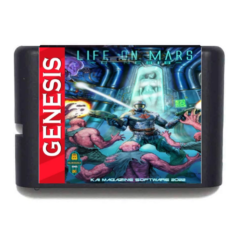 La vie sur mars carte de jeu MD 16 bits pour Mega Drive Genesis Version complète n'a pas prend en charge la mémoire de la puce