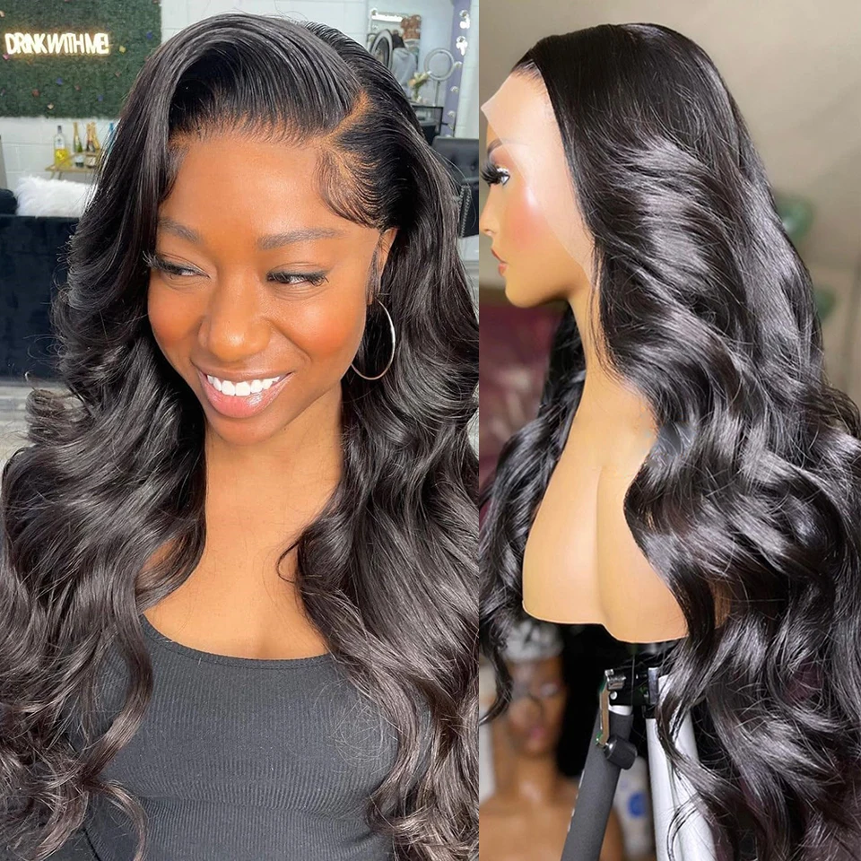 Body Wave 360 Lace Frontal Wig Pre Plucked Human Hair Wigs For Women Brazilian 34 32 30 Inch Loose Deep 13x4 13x6 Lace Front Wig