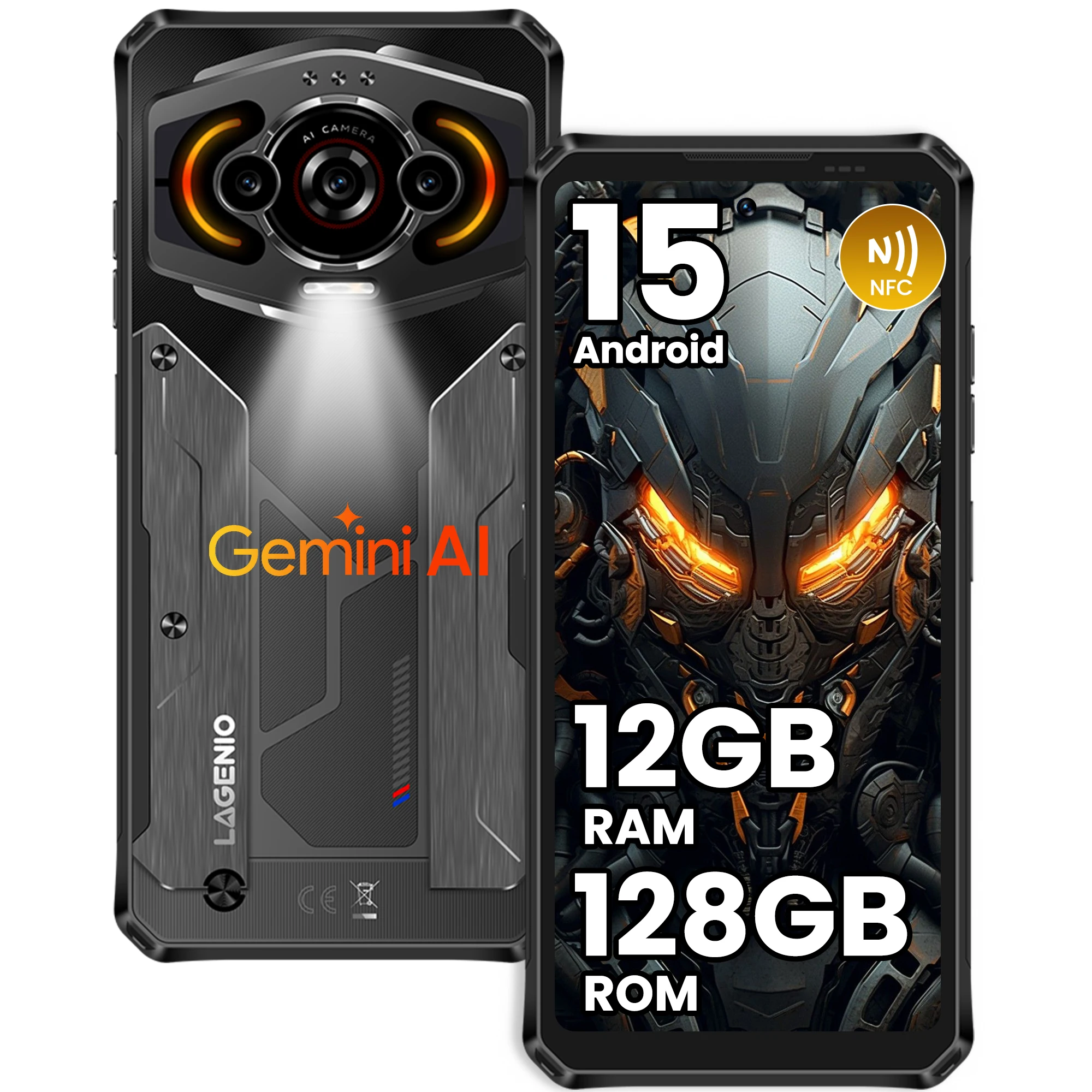 �y�Z�[�����zLAGENIO Panther 1 ���M�b�h�X�}�[�g�t�H�� Android 15 4GB+128GB �g�ѓd�b 13MP 5150mAh 18W 6.7�C���` HD �����^ 4G �g�ѓd�b NFC