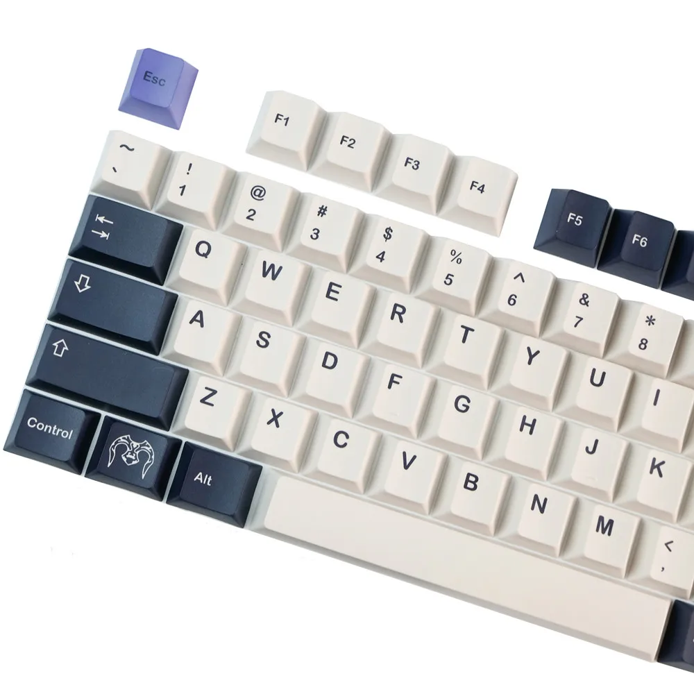 142 kunci GMK naga penyihir Keycap Set Cherry profil PBT pewarna Subbed Keycap untuk GH60 GK61 GK64 RK84 RK87 Keyboard mekanik