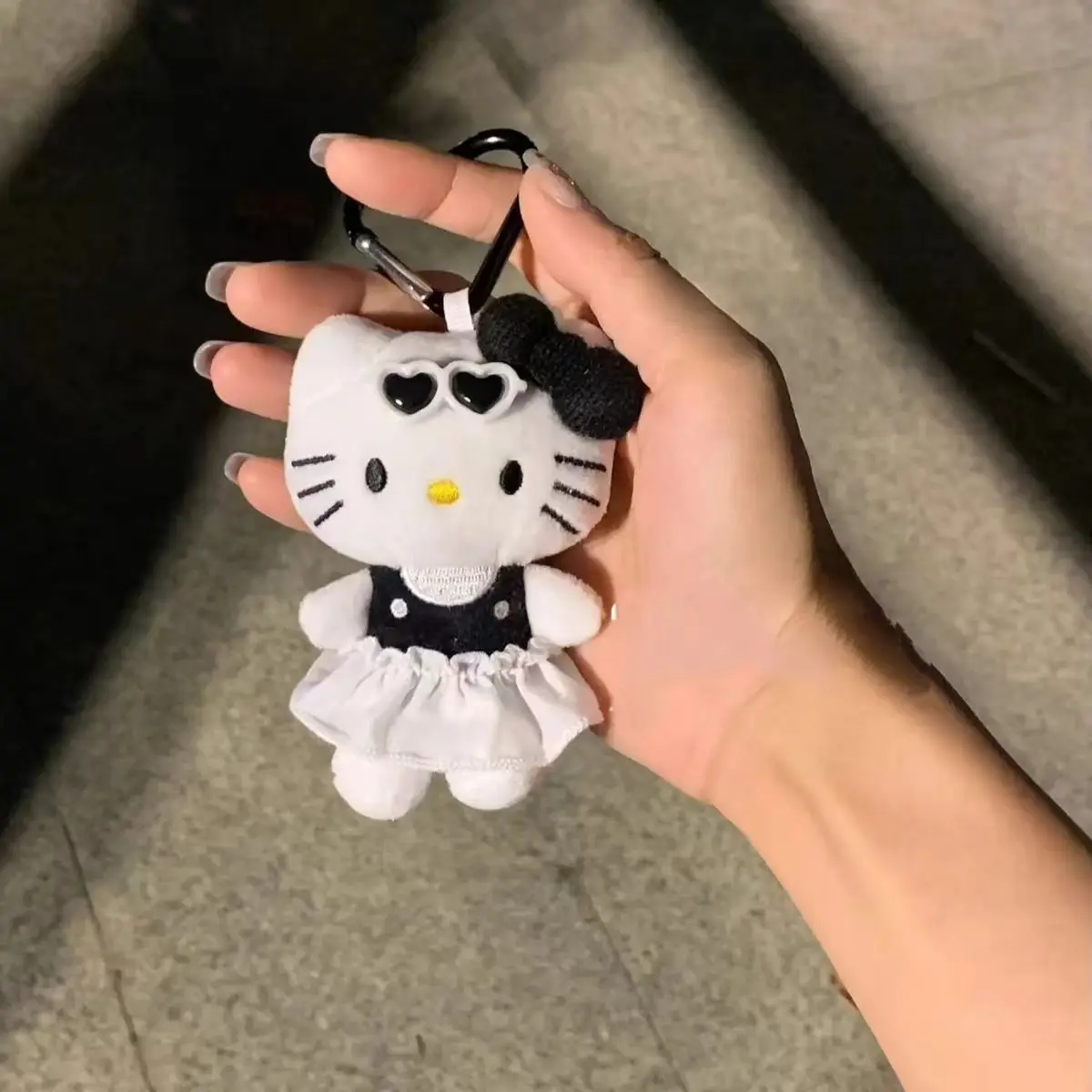 Sanrio Hello Kitty Cartoon Plush Doll Keychain Kawaii Soft Stuffed Toy Widgets Bag Pendant Accessories Birthday Gift For Friends