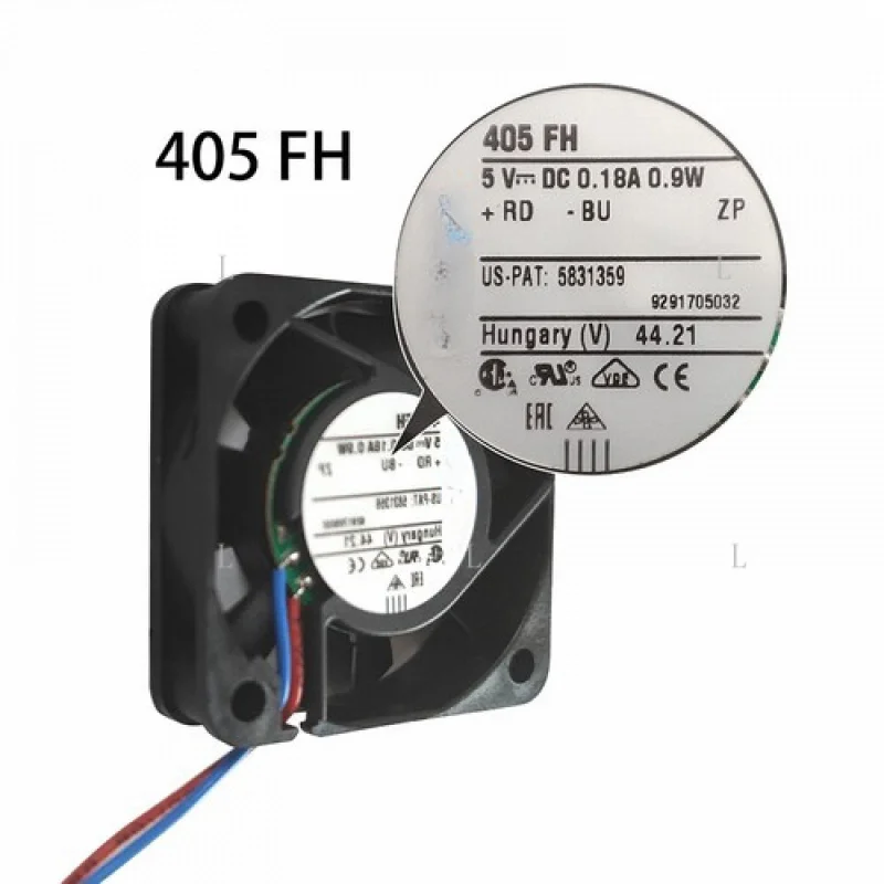 

L Новый для радиатора Ebmpaps 412FH 5 В постоянного тока 0,18 А 0,9 Вт 6000 об/мин 40*40*10 мм Вентилятор охлаждения корпуса