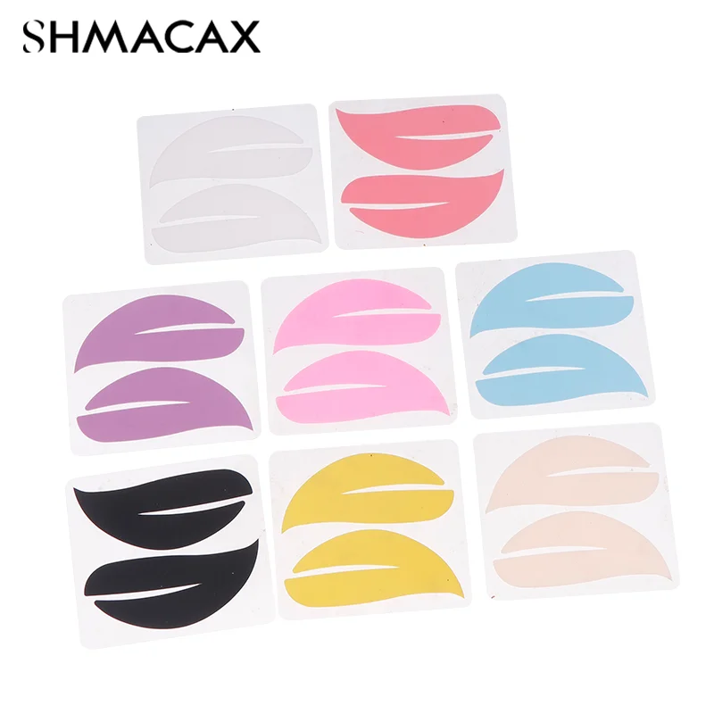 New Reusable 1Pair Eye Pads Silicone Stripe Lash Lift Eyelash Extension Hydrogel Patches Under Eye Gel Patch Makeup Tools