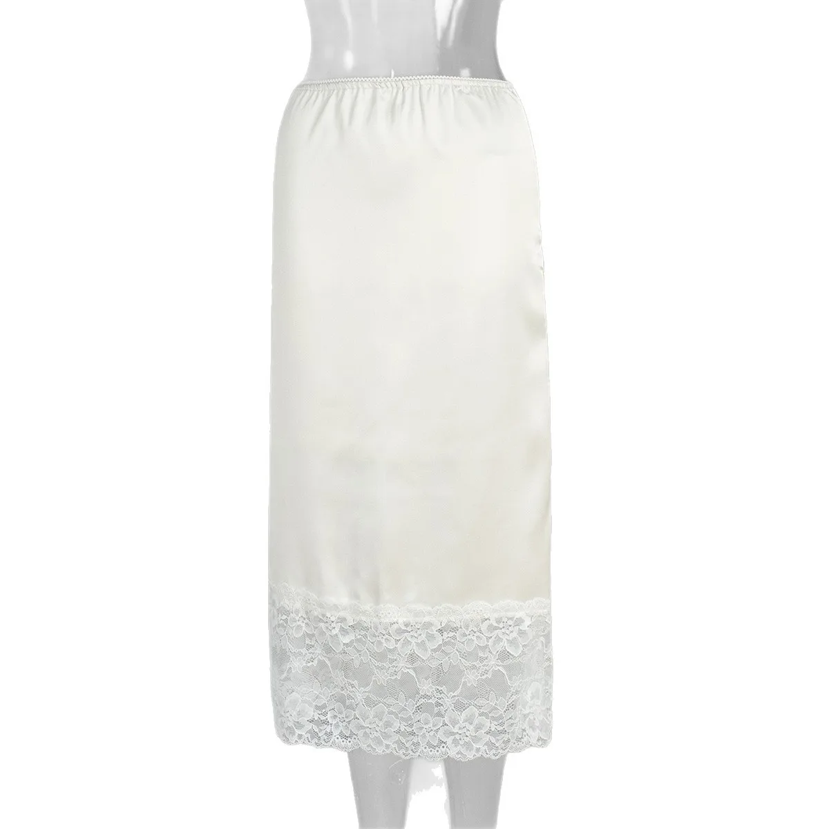 Patchwork Skirts No Stretch Maxi Length Graceful Commuter with Midi a Line Elegant Summer Travel Middle Aged Women Skirt