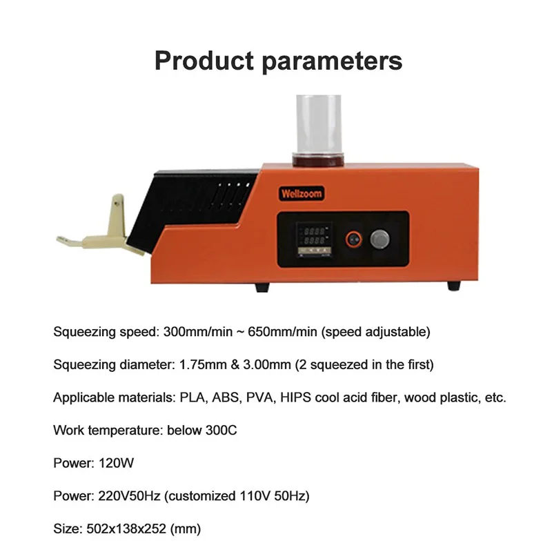 2026 New tool3D Printing Extruder 3D Filament Maker 1.75mm 3mm 3D Printing Consumables Extruder for PLA ABS PVA HIPS PETG PC PP