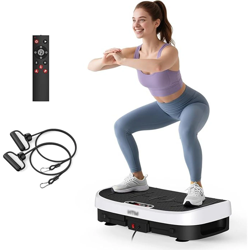 

Vibration Plate Fat-Burning Machine 330lbs 120 Speed Home Fitness Platform Body Shaper Power Plate for Body Shaping Exercise