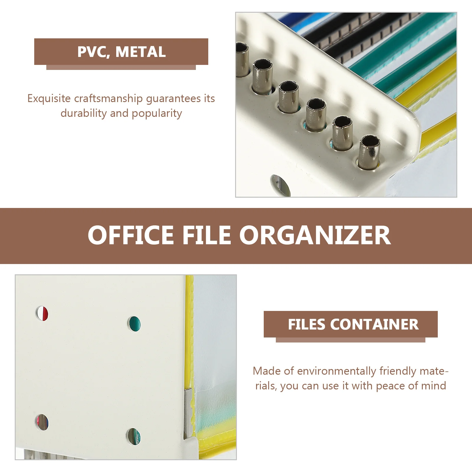 

Wall-Mounted File Holding Bag Practical Strong Documents Organizer Wall Decorative Hanging Folder for Books Magazines Conference