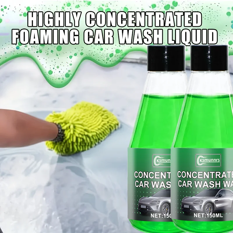 150ml Car Exterior Cleaner - Green High Foam Formula Compatible with All Vehicles Including Cars, Trucks, SUVs, Motorcycles, and
