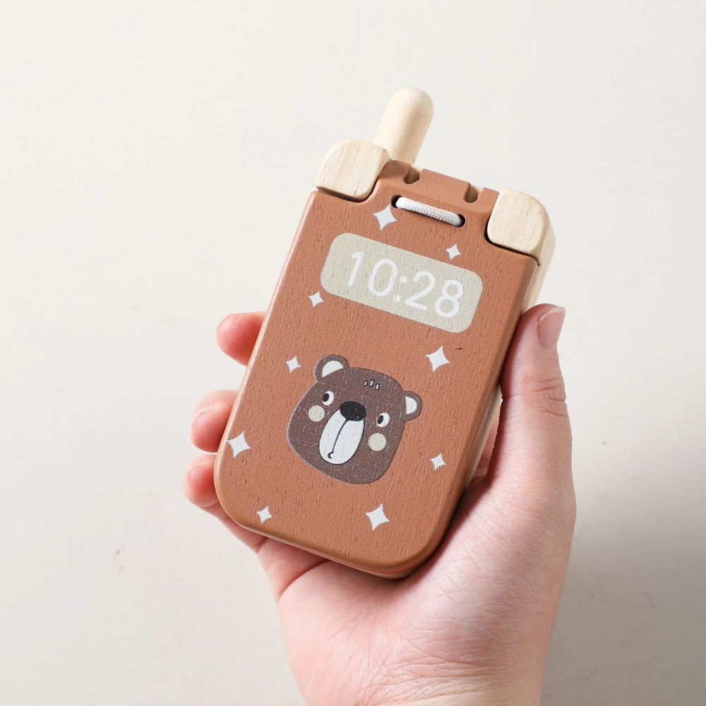 Montessori Baby Spielzeug Cartoon Flip Handy Mit Spiegel Kinder Finger Drücken Und Die Sinne Berühren Die Spielzeug Mobile Schlüssel Lernen – Detail 12