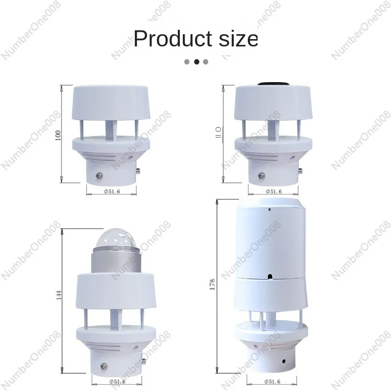 Ultrasonic Wind Speed and Direction Transducer Miniature Meteorograph Multi-Element Ultrasonic Meteorological Sensor High