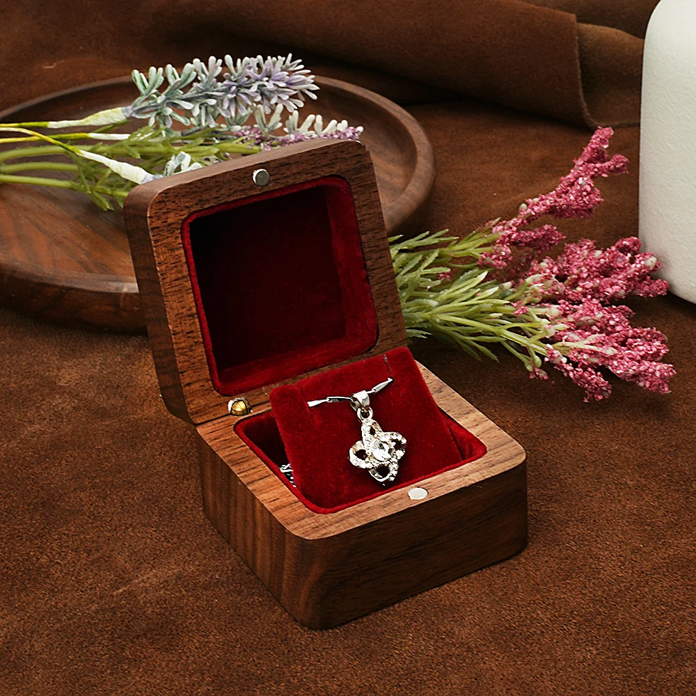 Personized Necklace Box Pendant Necklace Chain Storage Package Gift Box Soft Casket Long Earrings Jewelry Organizer Box