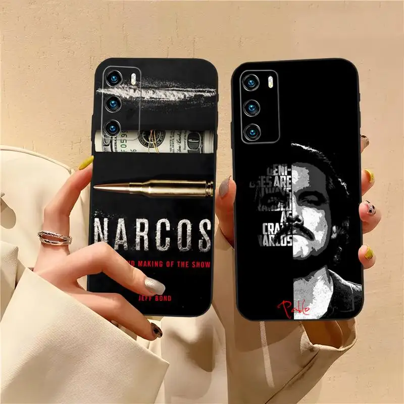 Narcos TV Series Pablo Escobar Phone Case For Huawei P40Pro P30 P20 P10 Plus Lite Pro Y5 Y6 Y7 Y8 PSMART 2019 2020 Funda Shell