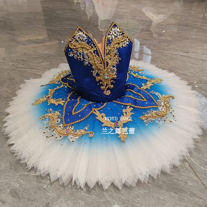 BT250649 taille personnalisée professionnelle couleur personnalisée enfants filles femmes adultes bleu Ballet Tutu Costumes