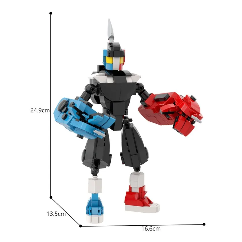 Hot Switch Imp Creative Transform Mecha Building Block Set Humanoid Robot Changeable Card Model Brick Toys Kids Birthday Gift