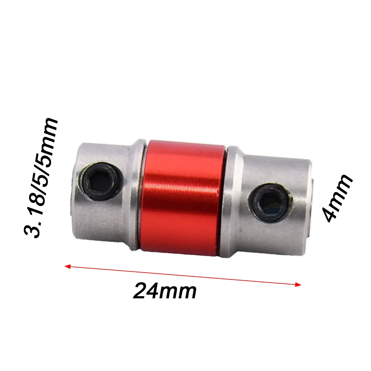 Elastic Coupling Joint 3.175 4mm 5mm To 4mm Coupler Fr RC Boat for MONO Yacht Marine Stainless Steel Remote Control Toys Parts