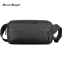 Heroic Knight Small Sling Crossbody Bag for Men Light Waterproof X-Pac Fabric Chest Shoulder Bag Casual Sports Hiking Waist Pack