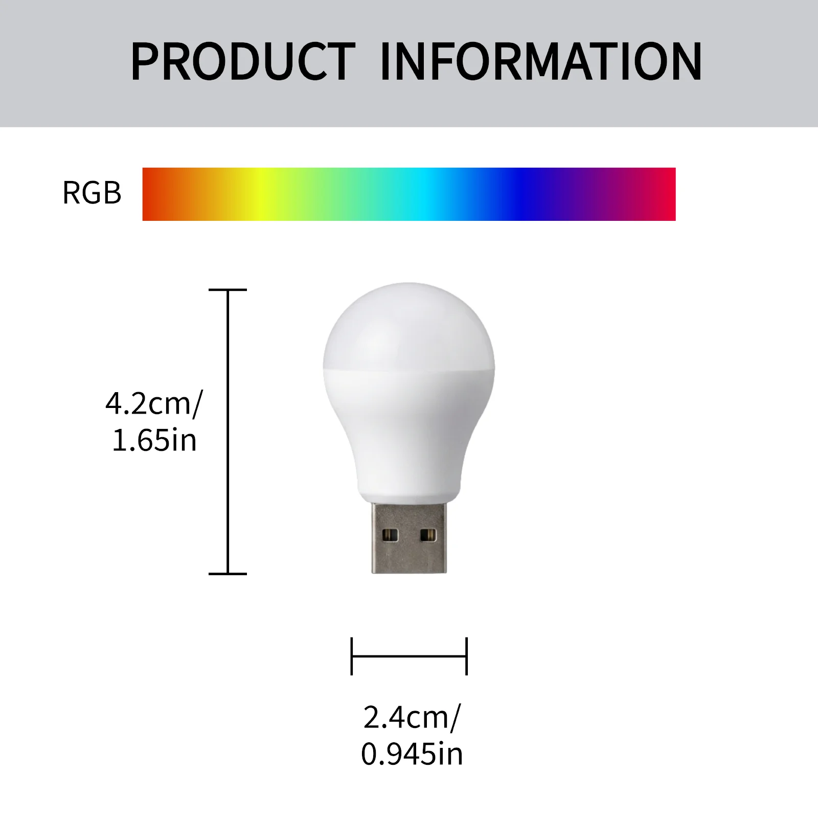 8pcs USB Plug in Night Light Portable Mini LED Lamp Bulb