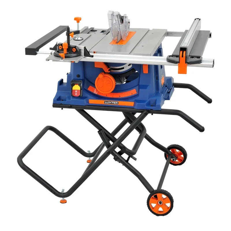 LUXTER 255mm 2000W Folding Table Saw For Wood Working Cutting Wood/Aluminum/PVC Plastic