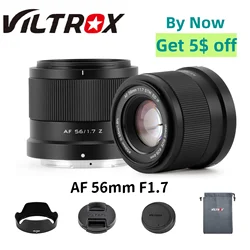 VILTROX 56mm F1.7 Camera Lens Automatic Lens for Nikon Z-mount Fujifilm X-mount Miniature DSLR Camera Prime Lens