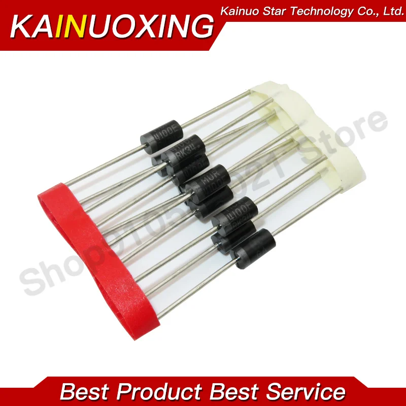 10pcs/lot MUR4100ER MUR4100E DO41 fast recovery diode 4A 1000V