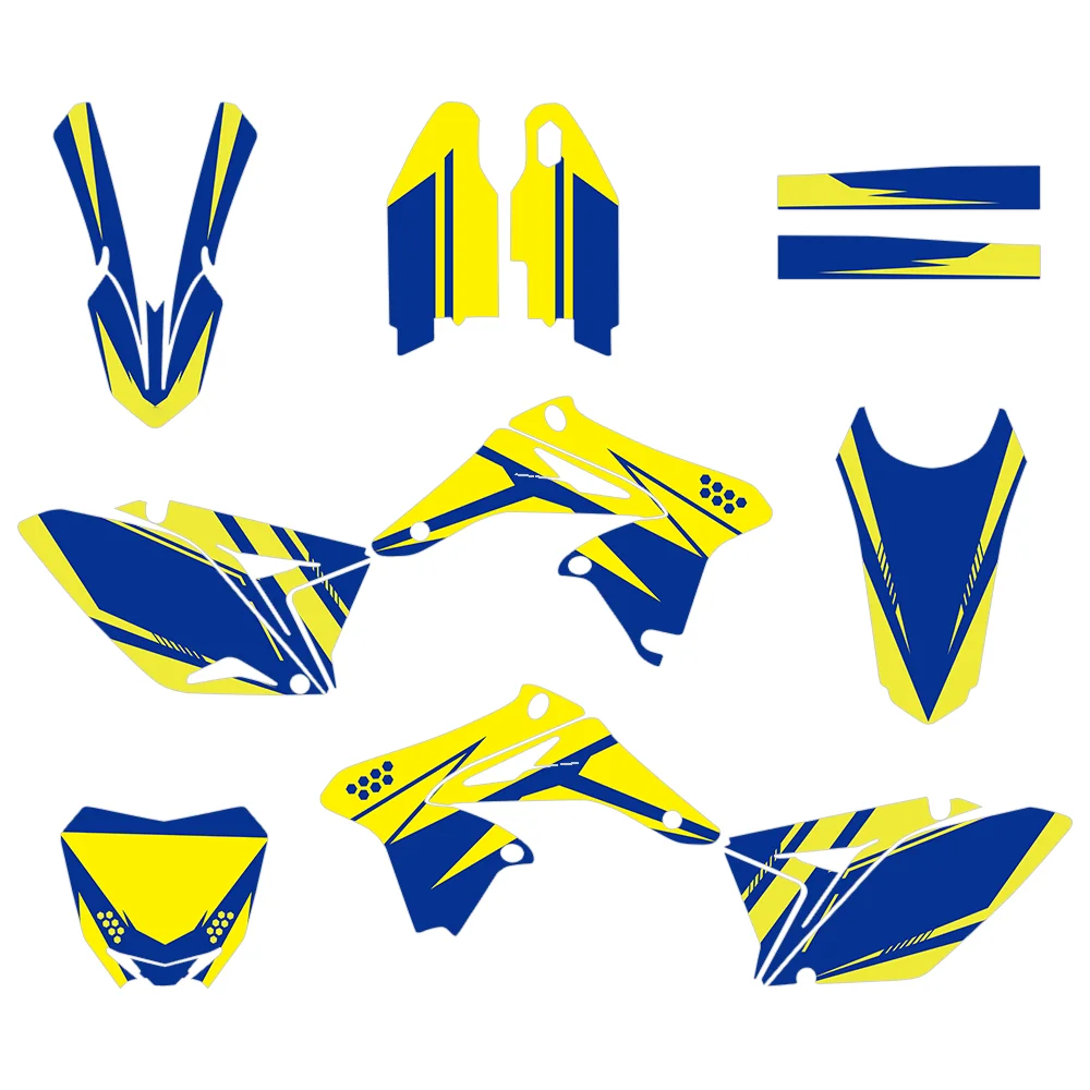 Graphics Decals Stickers Motorcycle Background Customize Fit for RMZ250 RM-Z RMZ 250 2010-2018 2011 2012 2013 2014 2015 2016