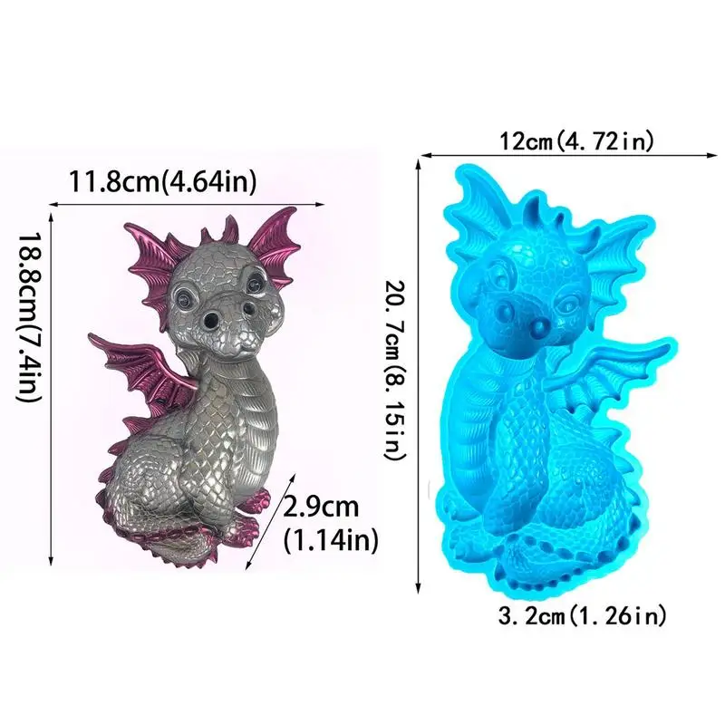 DIY Baby Fly Dragon Silicone Mould Crystal Resin Epoxy Craft Casting Mold Handmade Home Desktop Decoration Crafts Making Tools